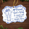 Personalized Acrylic Ornament – Christmas Gift For Sister, Bestie, Best Friend – Growing Old Side By Side