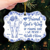 Personalized Acrylic Ornament – Christmas Gift For Sister, Bestie, Best Friend – Growing Old Side By Side