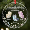Personalized Glass Ornament - Christmas Gift For Sister, Bestie, Best Friend - You Make Life Softer