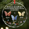 Personalized Glass Ornament - Christmas Gift For Sister, Bestie, Best Friend - Butterflies Bless Our Friendship