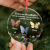 Personalized Glass Ornament - Christmas Gift For Sister, Bestie, Best Friend - Butterflies Bless Our Friendship