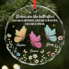 Personalized Glass Ornament - Christmas Gift For Sister, Bestie, Best Friend - Besties Brighten Every Day