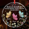 Personalized Glass Ornament - Christmas Gift For Sister, Bestie, Best Friend - Besties Brighten Every Day