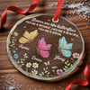 Personalized Glass Ornament - Christmas Gift For Sister, Bestie, Best Friend - Besties Brighten Every Day