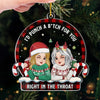 Personalized Acrylic Ornament – Christmas Gift For Sister, Bestie, Best Friend – Partners In Crime And Wine
