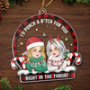 Personalized Acrylic Ornament – Christmas Gift For Sister, Bestie, Best Friend – Partners In Crime And Wine