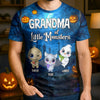 Personalized Unisex T-shirt – Halloween Gift For Grandma, Mom – Little Monsters Light Up Halloween