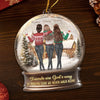 Personalized Acrylic Ornament – Christmas Gift For Sister, Bestie, Best Friend – Blessed With Friends
