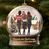 Personalized Acrylic Ornament – Christmas Gift For Sister, Bestie, Best Friend – Blessed With Friends