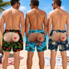 Personalized Funny Men Swim Trunks – Summer Gift For Men – Rear View Approved