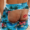 Personalized Funny Men Swim Trunks – Summer Gift For Men – Rear View Approved