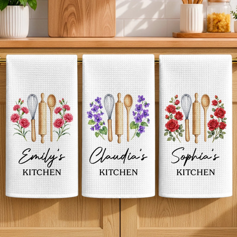 Personalized Kitchen Towel – Gift For Her, Mom, Grandma – Home Sweet Home