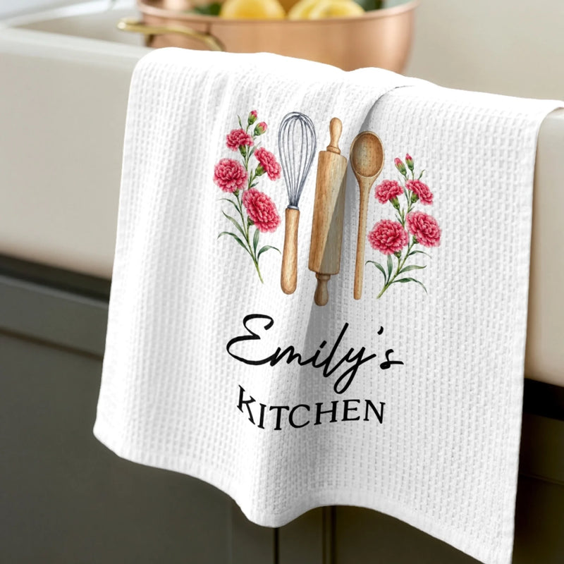 Personalized Kitchen Towel – Gift For Her, Mom, Grandma – Home Sweet Home