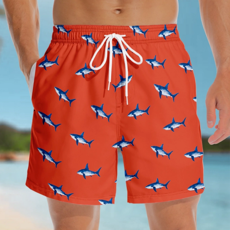 Personalized Funny Men Swim Trunks – Summer Gift For Men – Rear View Champion