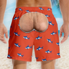 Personalized Funny Men Swim Trunks – Summer Gift For Men – Rear View Champion