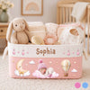 Personalized Storage Basket – Baby Shower Gift For New Parents – Tiny Hands Big Love