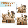 Personalized Wood Ornament – Christmas Gift For Book Lovers – Booked for the Holidays