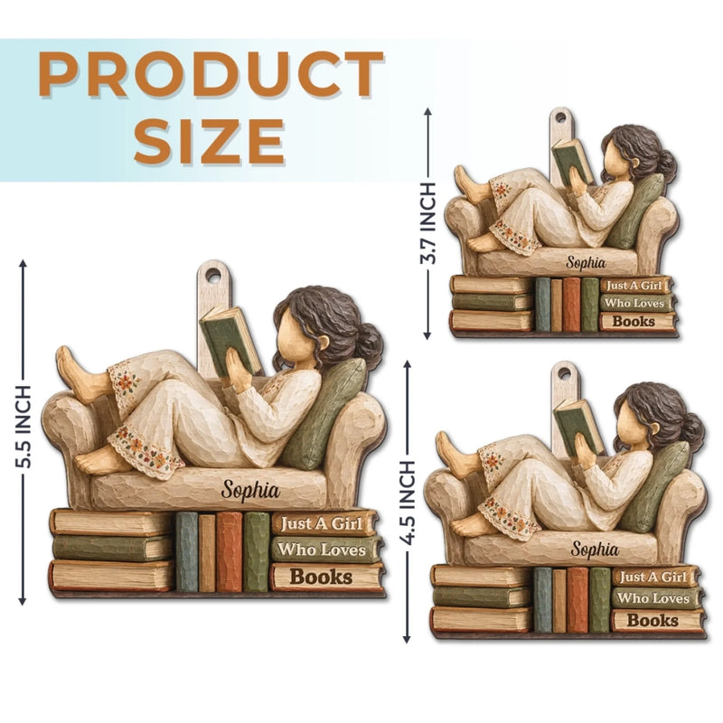 Personalized Wood Ornament – Christmas Gift For Book Lovers – Booked for the Holidays