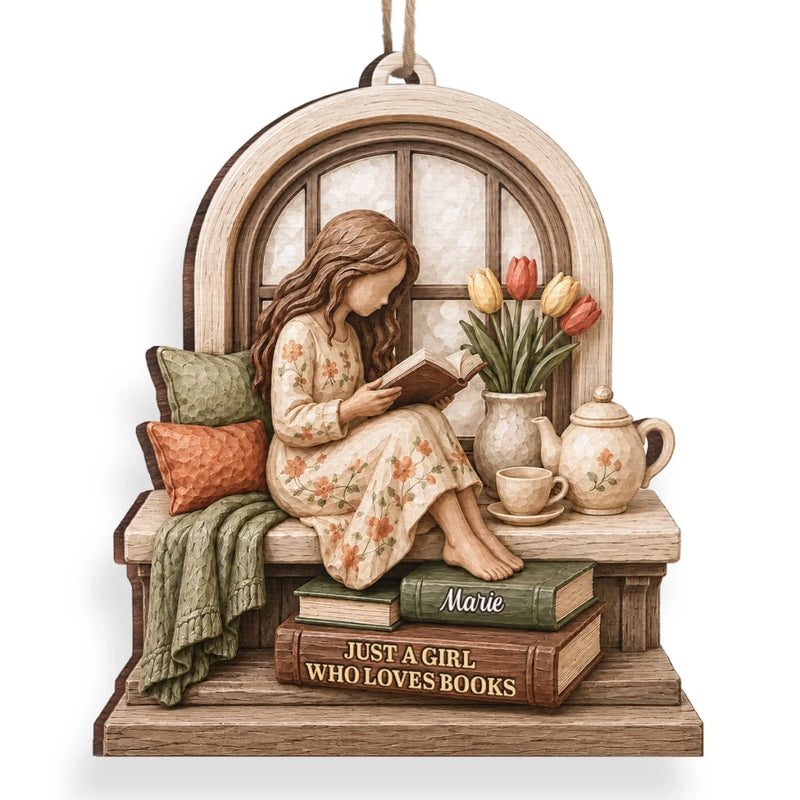 Personalized Wood Ornament – Christmas Gift For Book Lovers – Season Of Readings