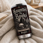 Custom Name Haunted Book Lover Gifts - Personalized Tumbler