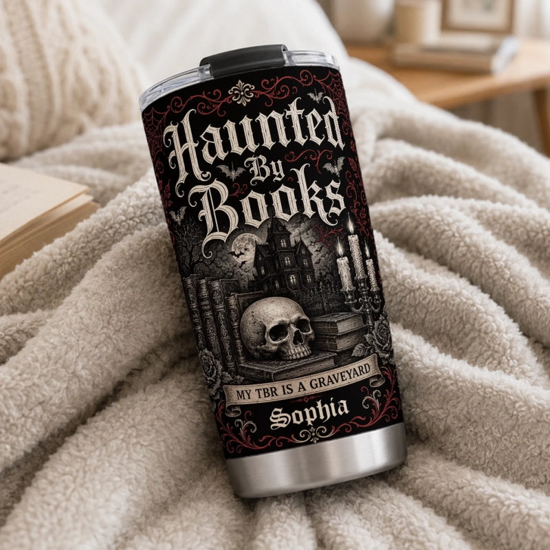 Personalized Tumbler - Halloween Gift For Book Lovers - My TBR Is a Graveyard