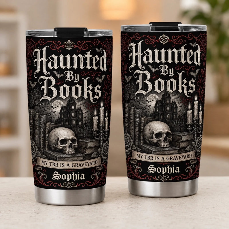 Personalized Tumbler - Halloween Gift For Book Lovers - My TBR Is a Graveyard
