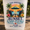 Personalized Party Plastic Cups – Summer Vacation And Travel Gifts Gifts For Family, Friends – Sunset Sip Club