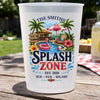 Personalized Party Plastic Cups – Summer Vacation And Travel Gifts Gifts For Family, Friends – Splash Zone