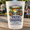 Personalized Party Plastic Cups – Summer Vacation And Travel Gifts Gifts For Family, Friends – Summer Paradise