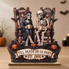 Personalized 2-Layered Wooden Plaque - Anniversary, Halloween Gift For Couple - Eternal Love For Us