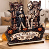 Personalized 2-Layered Wooden Plaque - Anniversary, Halloween Gift For Couple - Eternal Love For Us