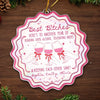 Personalized Acrylic Ornament – Christmas Gift For Sister, Bestie, Best Friend – Wrapped In Friendship And Cheer