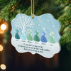 Personalized Sea Glass Acrylic Ornament – Christmas Gift For Sister, Bestie, Best Friend – Beautifully Weathered Together