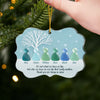 Personalized Sea Glass Acrylic Ornament – Christmas Gift For Sister, Bestie, Best Friend – Beautifully Weathered Together