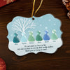 Personalized Sea Glass Acrylic Ornament – Christmas Gift For Sister, Bestie, Best Friend – Beautifully Weathered Together