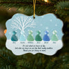 Personalized Sea Glass Acrylic Ornament – Christmas Gift For Sister, Bestie, Best Friend – Beautifully Weathered Together
