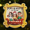Personalized Acrylic Ornament – Christmas Gift For Sister, Bestie, Best Friend – Laughter Wrapped In Friendship