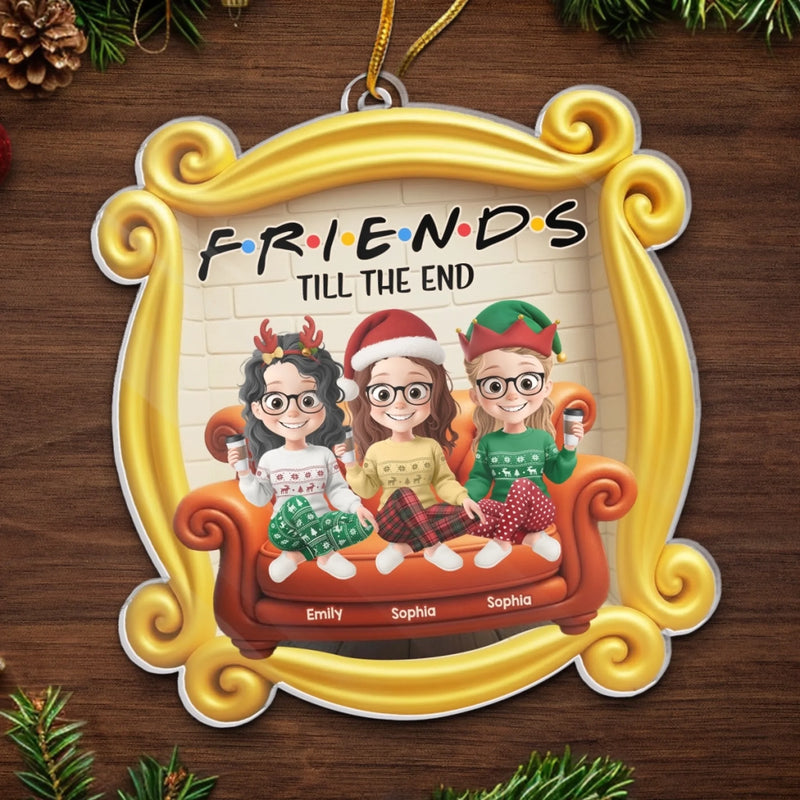 Personalized Acrylic Ornament – Christmas Gift For Sister, Bestie, Best Friend – Laughter Wrapped In Friendship
