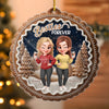Personalized Acrylic Ornament – Christmas Gift For Sister, Bestie, Best Friend – Different Roots Same Soul