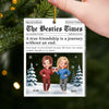 Personalized Acrylic Ornament – Christmas Gift For Sister, Bestie, Best Friend – Front Page Of My Heart