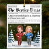 Personalized Acrylic Ornament – Christmas Gift For Sister, Bestie, Best Friend – Front Page Of My Heart