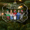 Personalized Acrylic Ornament – Christmas Gift For Sister, Bestie, Best Friend – A Journey Without An End