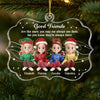 Personalized Acrylic Ornament – Christmas Gift For Sister, Bestie, Best Friend – Chaos Crew Forever