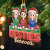 Personalized Acrylic Ornament – Christmas Gift For Sister, Bestie, Best Friend – Side By Side