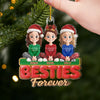 Personalized Acrylic Ornament – Christmas Gift For Sister, Bestie, Best Friend – Side By Side