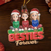 Personalized Acrylic Ornament – Christmas Gift For Sister, Bestie, Best Friend – Side By Side