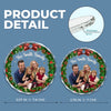 Personalized Photo Glass Ornament - Christmas Gift For Family - Home Is Where Christmas Begins