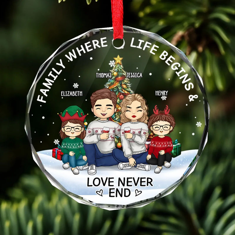 Personalized Glass Ornament - Christmas Gift For Family - Christmas Is Better When We're Together