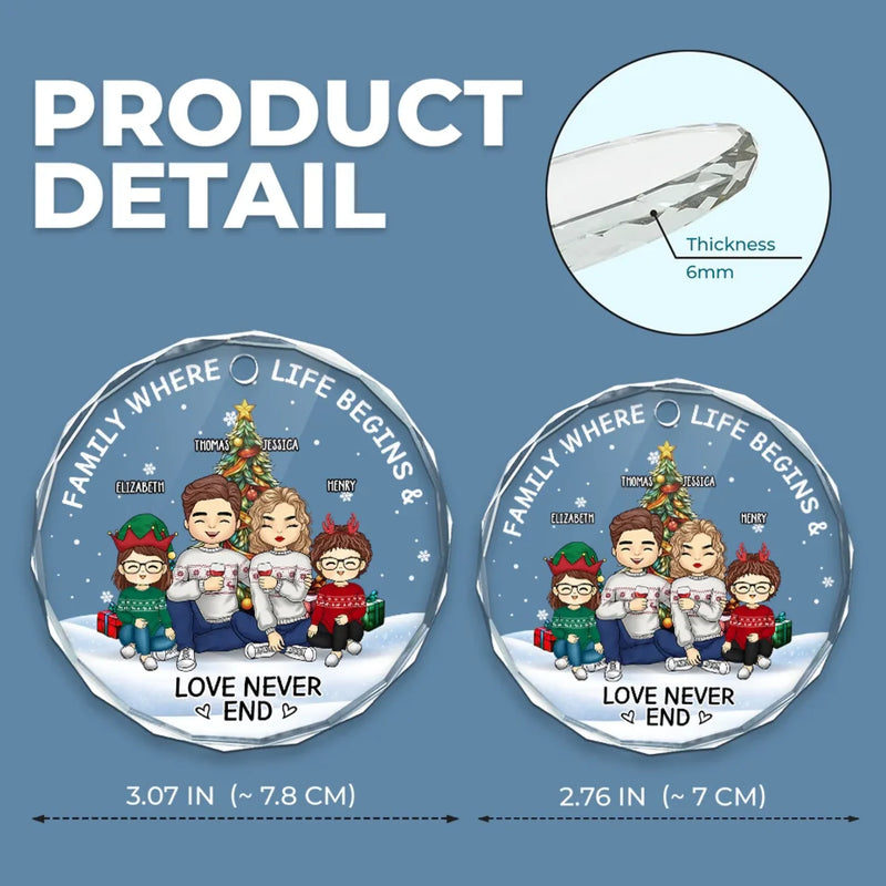 Personalized Glass Ornament - Christmas Gift For Family - Christmas Is Better When We're Together