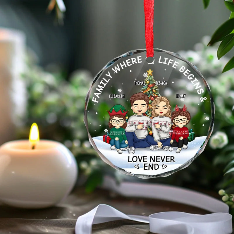 Personalized Glass Ornament - Christmas Gift For Family - Christmas Is Better When We're Together